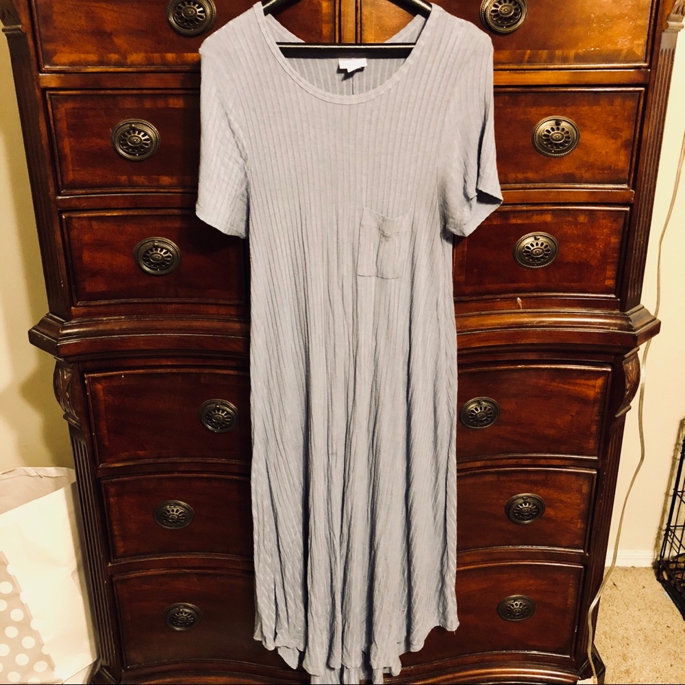 Softest ribbed lilac M Lularoe Carly dress